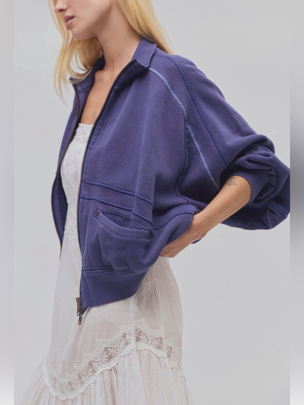 We the Free Thunder Cardi Free People NWT 💯Cotton